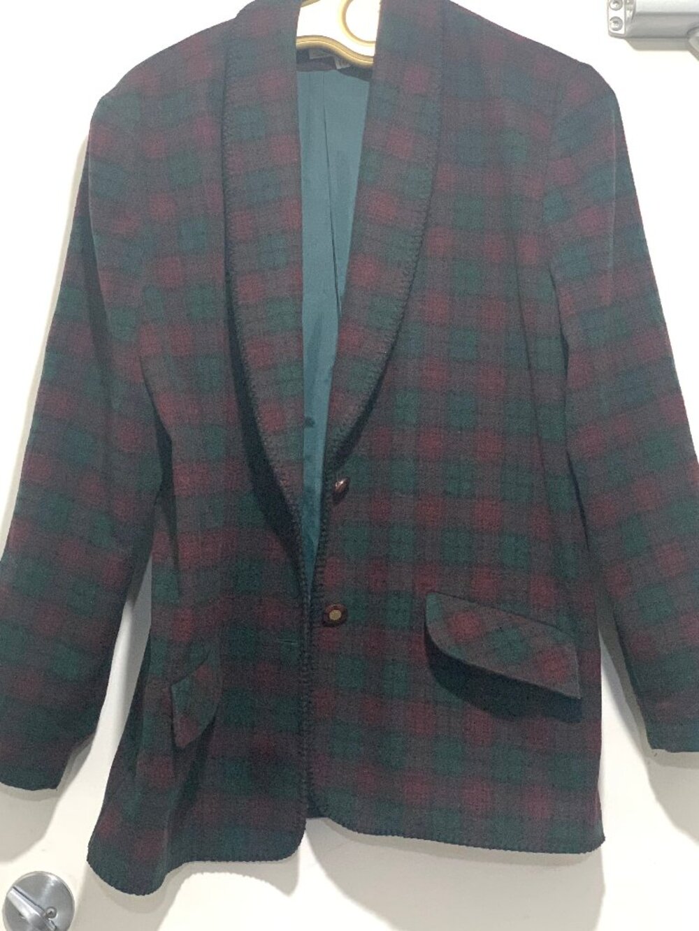 VINTAGE S. P. O. MADE IN CANADA PLAID JACKETS SIZE 16